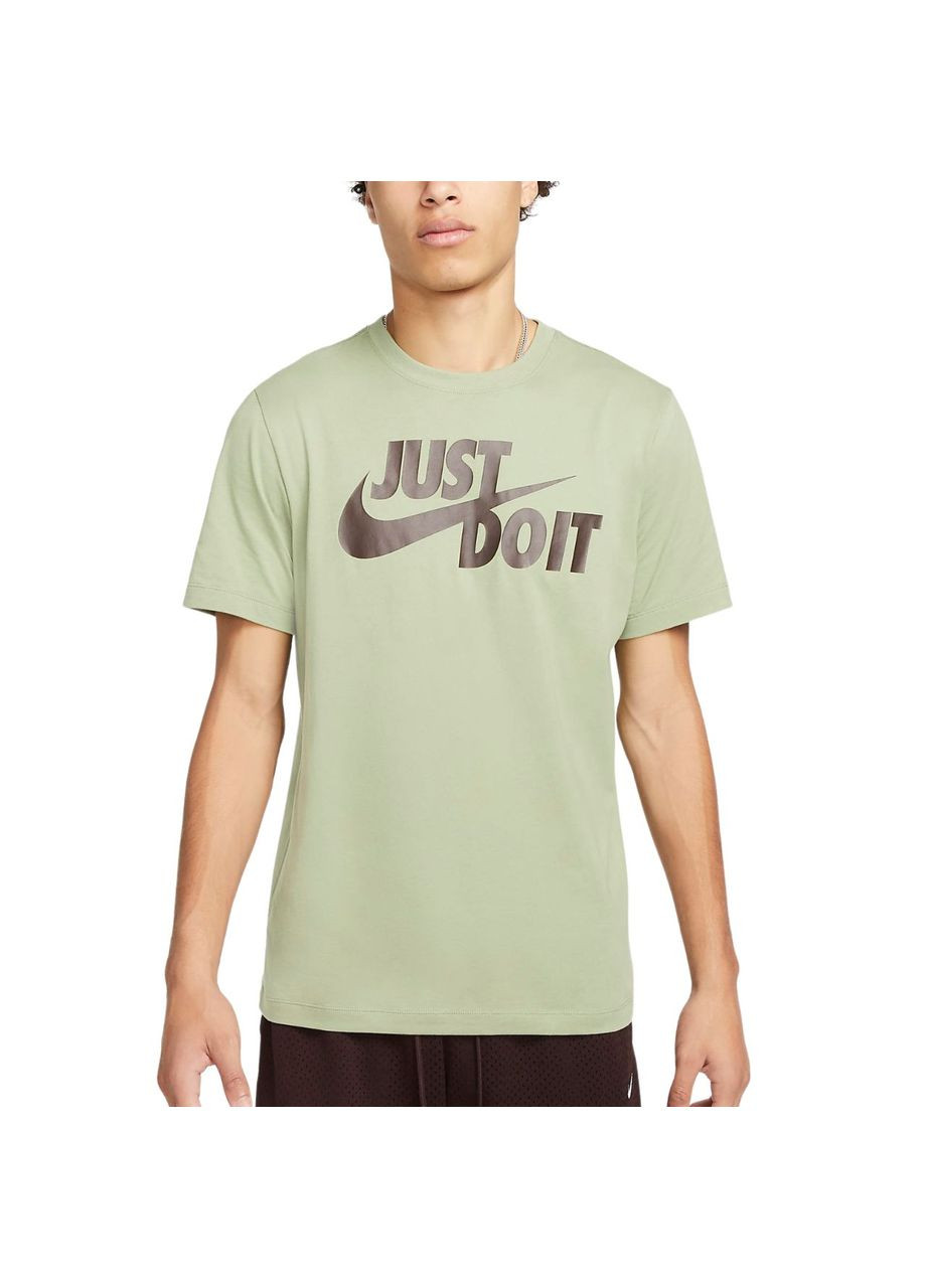 Зеленая футболка m nsw tee just do it swoosh ar5006-386 Nike