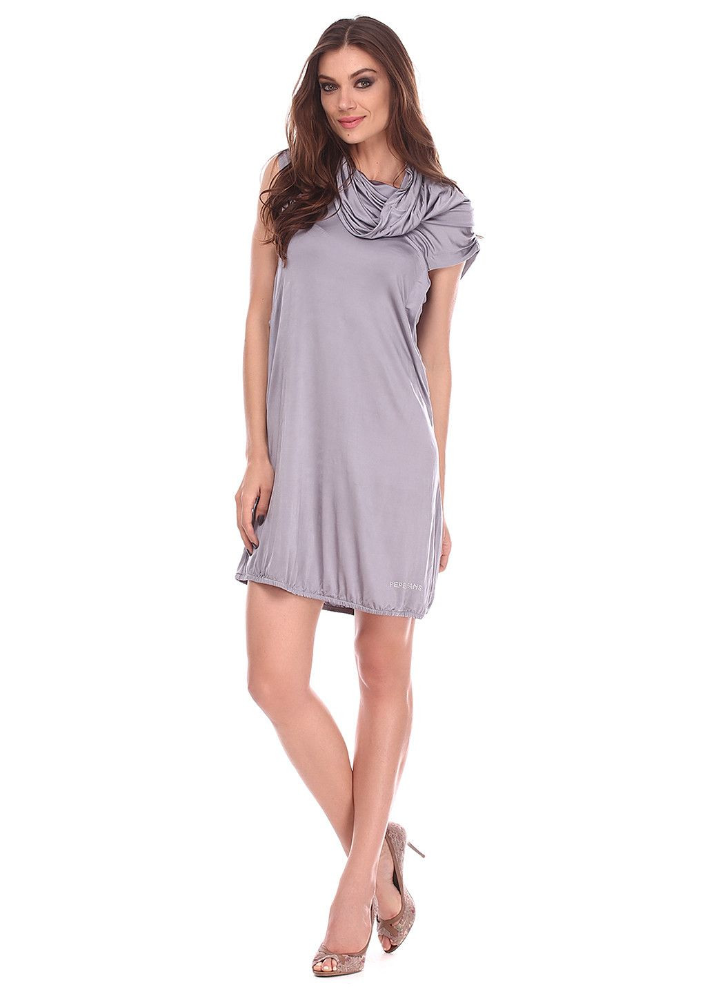 Світло-сіра повсякденний сукня світло-сірий Pepe Jeans