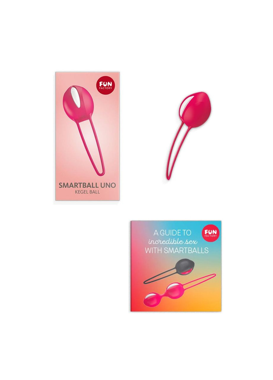 Вагінальна кулька SMARTBALL UNO, червона, одинарна, діаметр 3,6 см No Brand (366877574)