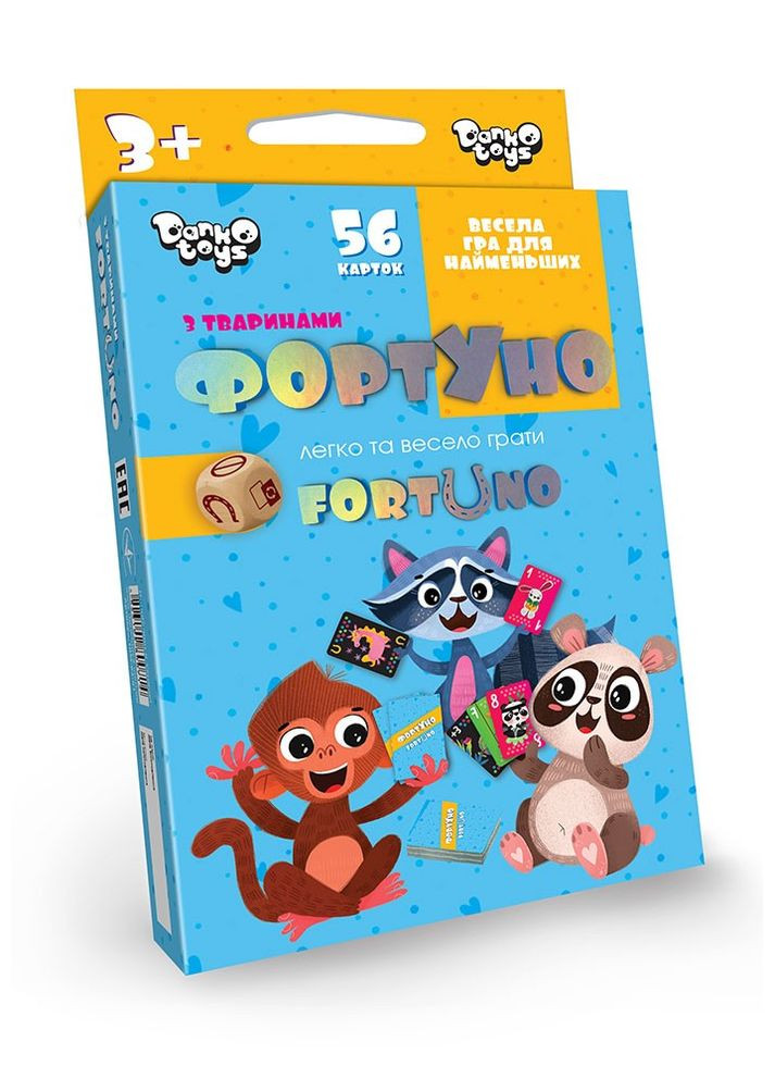 Развивающая настольная игра "ФортУно" детская укр (32) Danko Toys (292708010)