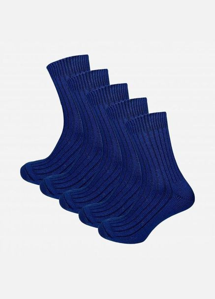 Набір шкарпеток Тепло Карпат вовна 5 пар Синій Лео (276256657)