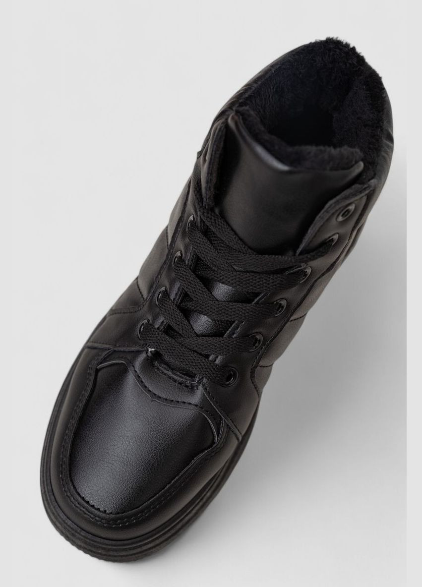 Кроссовки женские зимние на меху Ager 248RAM013 чёрные демисезоны (339597248)