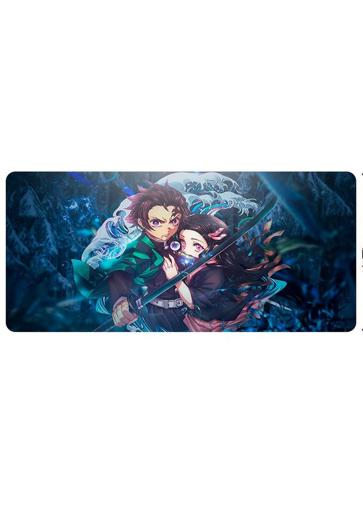 Игровая поверхность для мышки с Аниме принтом "Клинок, рассекающий демонов" 800*300*3 мм 0024 No Brand (302372373)