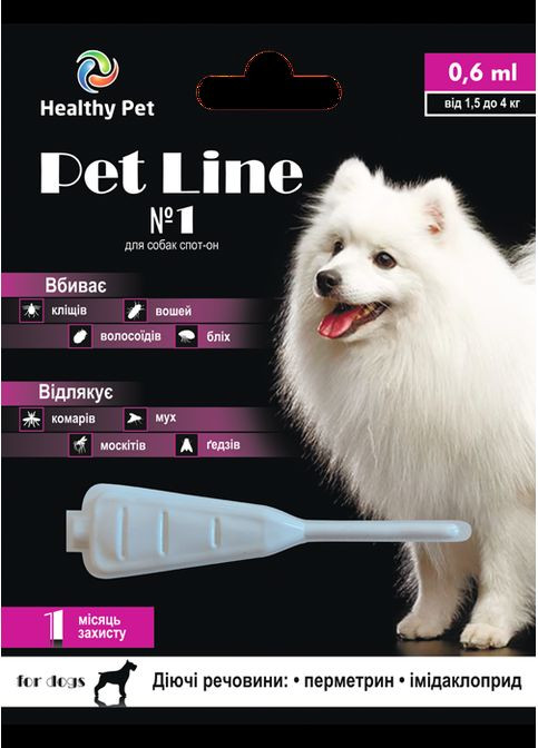 Краплі Line №1 для собак 1,54кг Healthy Pet (267727009)