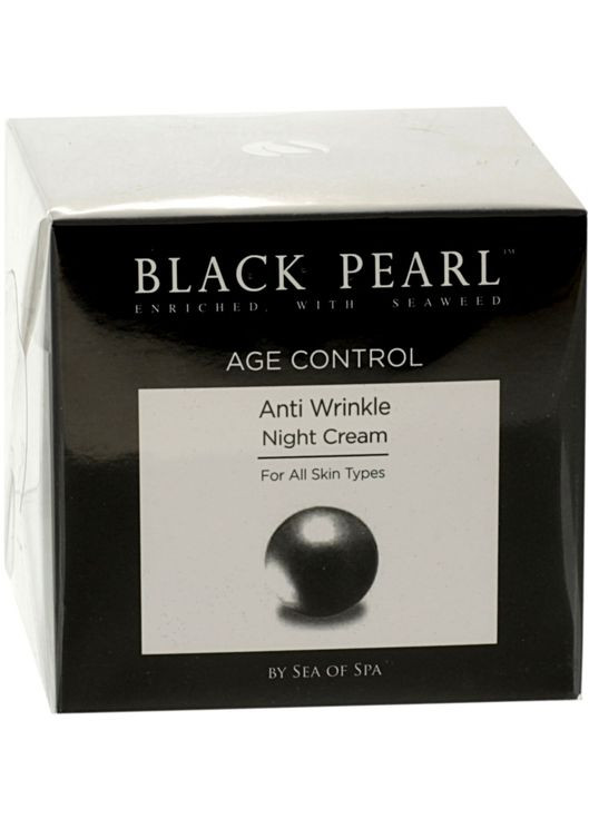 Ночной крем для лица против морщин Black Pearl Age Control Anti-Wrinkle Night Cream For All Types Of Skin 50ml Sea of Spa (368636480)