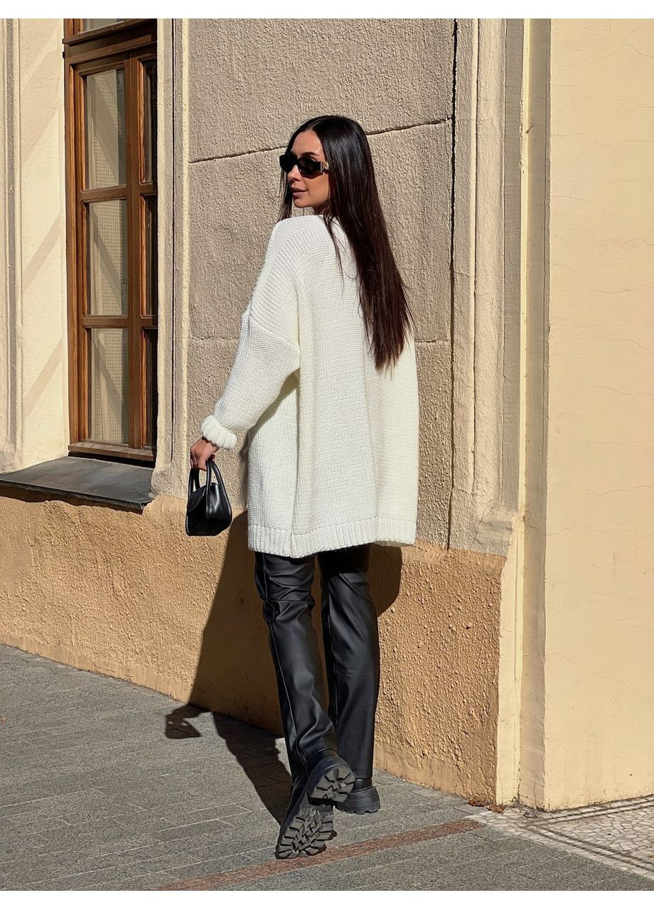 Молочный демисезонный кардиган No Brand