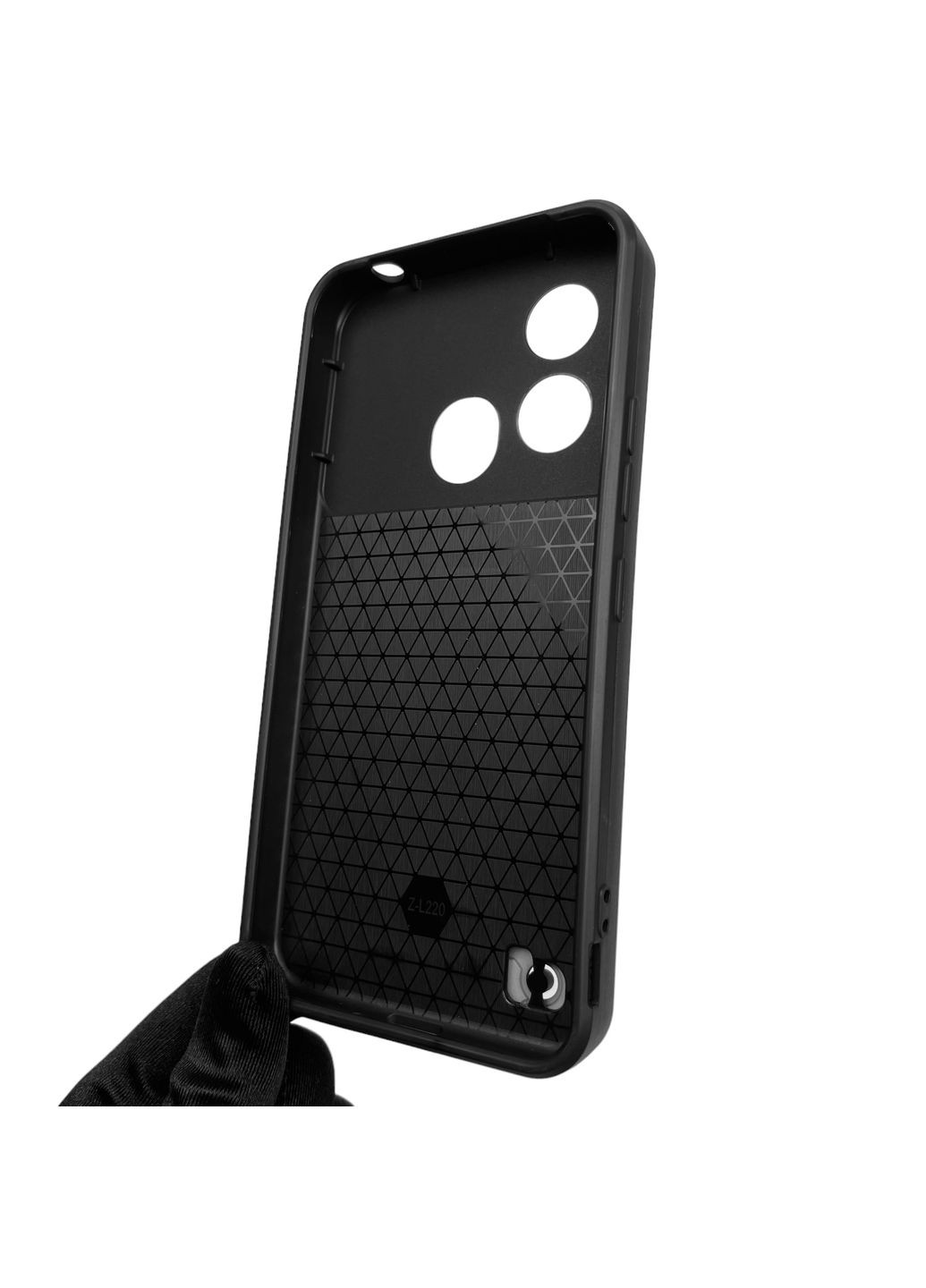 Чохол для Blade L220 броньований з кільцем зі шторкою на зте блейд л220 чорний rg1 ZTE (366019620)