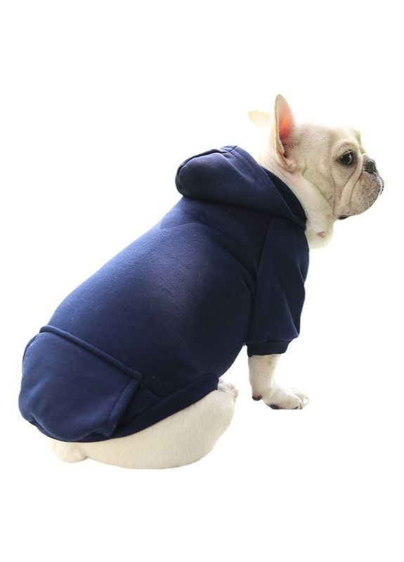Толстовка с карманом для собак Pet Style "Однотон" Синяя L No Brand - (323231950)