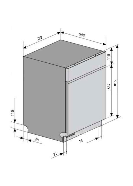 Встраиваемая посудомоечная машина DW 6012 4M PP Ventolux