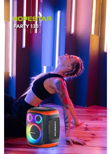 Портативна бездротова колонка Bluetooth Hopestar Party 130 з 2 Мікрофоном Караоке | 120Вт, Bluetooth Foreo (383362698)