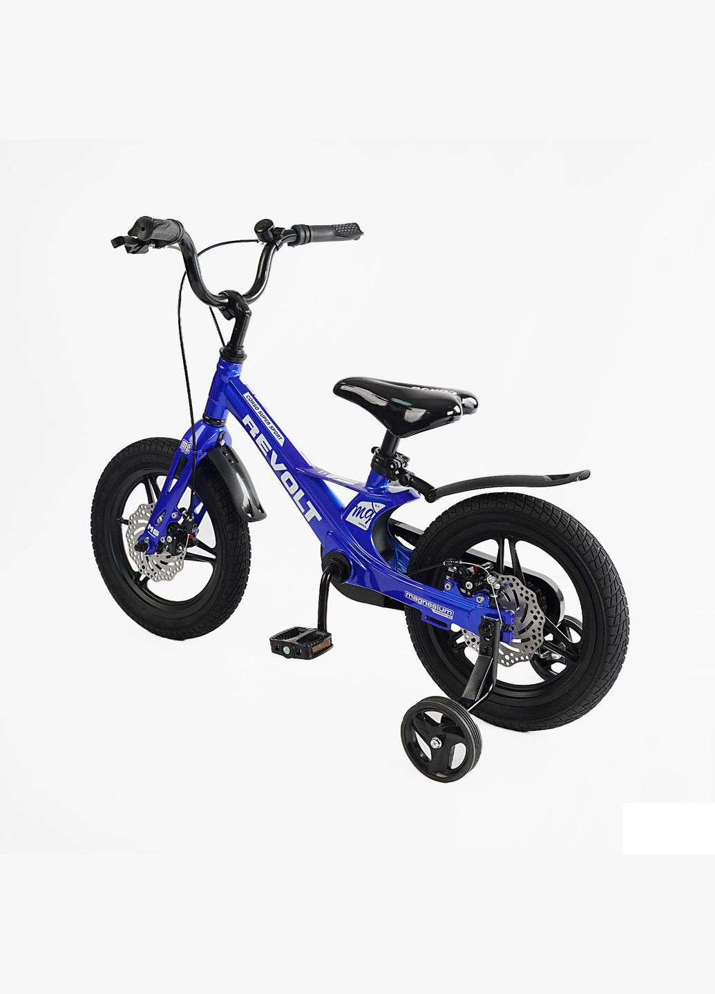 Велосипед REVOLT двоколісний 14 дюймів із додатковими колесами Синій (MG-14015) Corso (316259350)