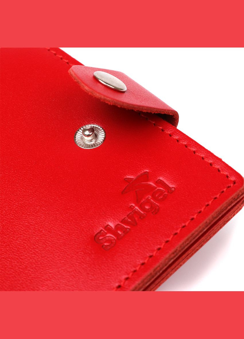 Женский кошелек кожаный 16215 Красный Shvigel (306881908)