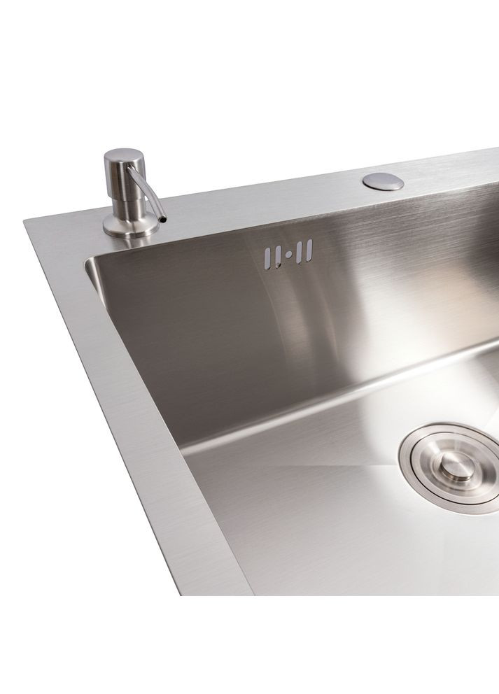 Кухонна мийка нержавійка CM 100*50 L Handmade (3.0/0.8) Valeso (353747181)