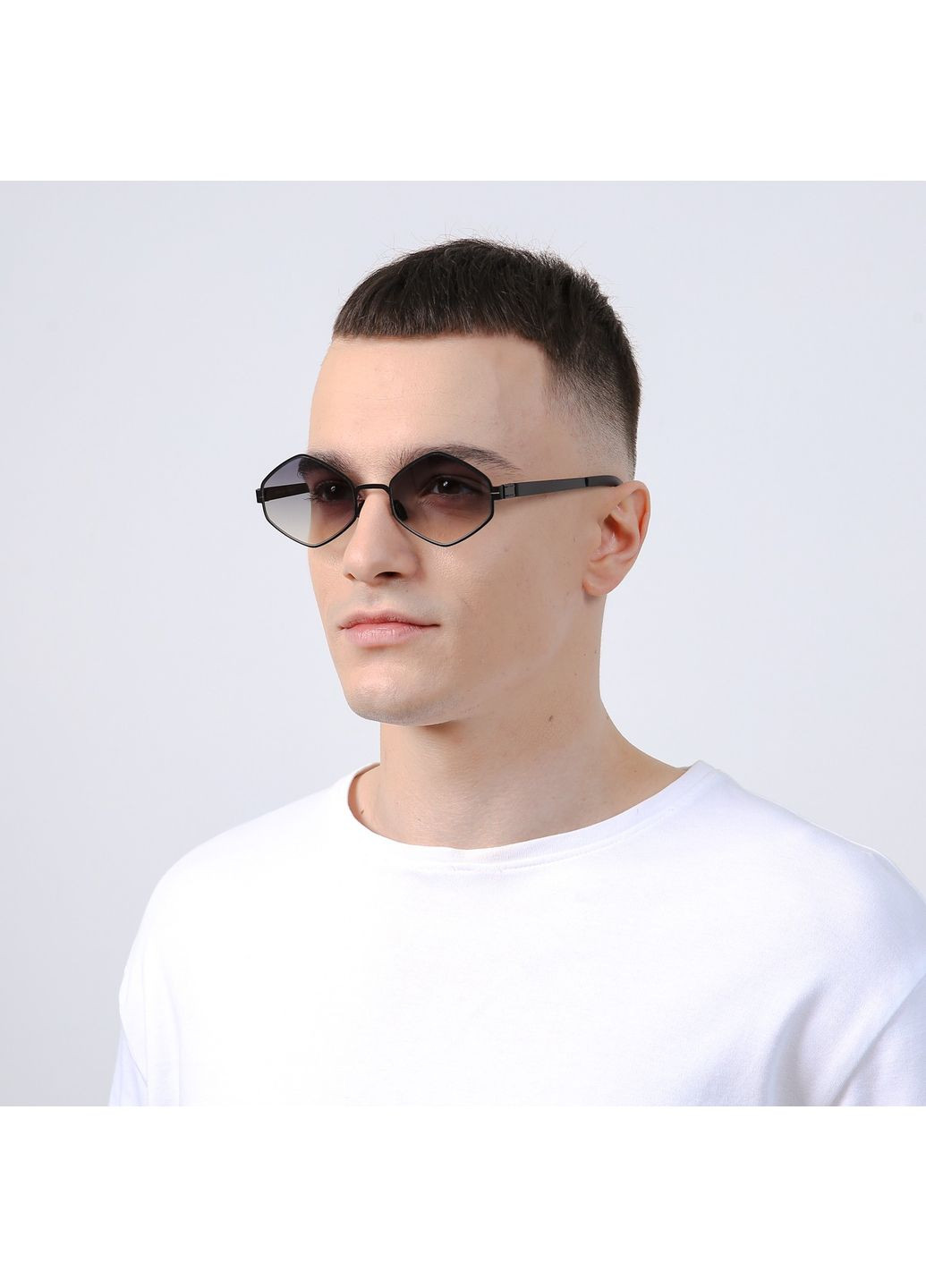 Солнцезащитные очки Геометрия мужские 746-855 LuckyLOOK 746-855М (325882832)