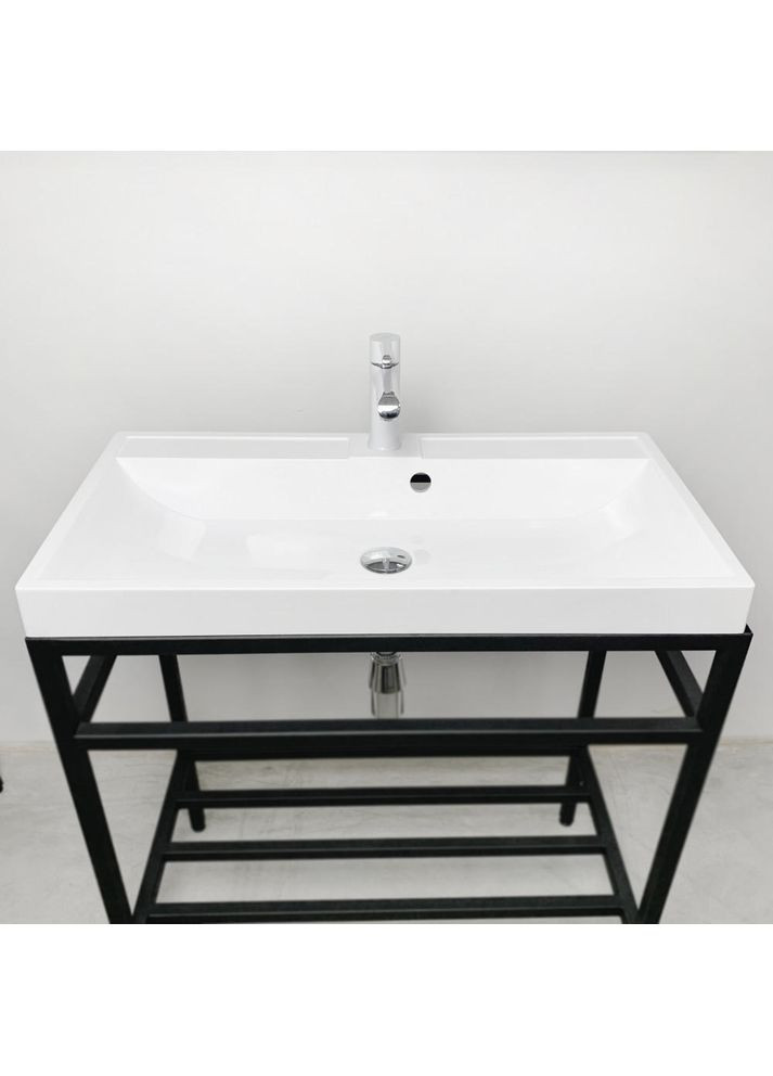 Раковина, умивальник STRENG NEW, штучний камінь, прямокут. Adamant (365748637)