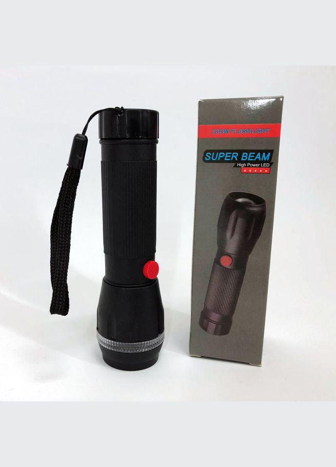 Ручной фонарик на батарейках (3хААА) с функцией зума, карманный мини фонарь лед фонарь переносной China (289754312)