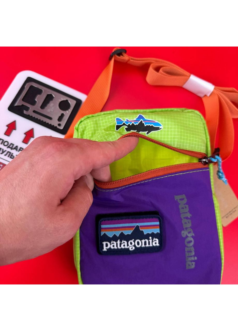 Сумка месенджер Молодіжна борсетка Патагонія Зелений No Brand (361668917)