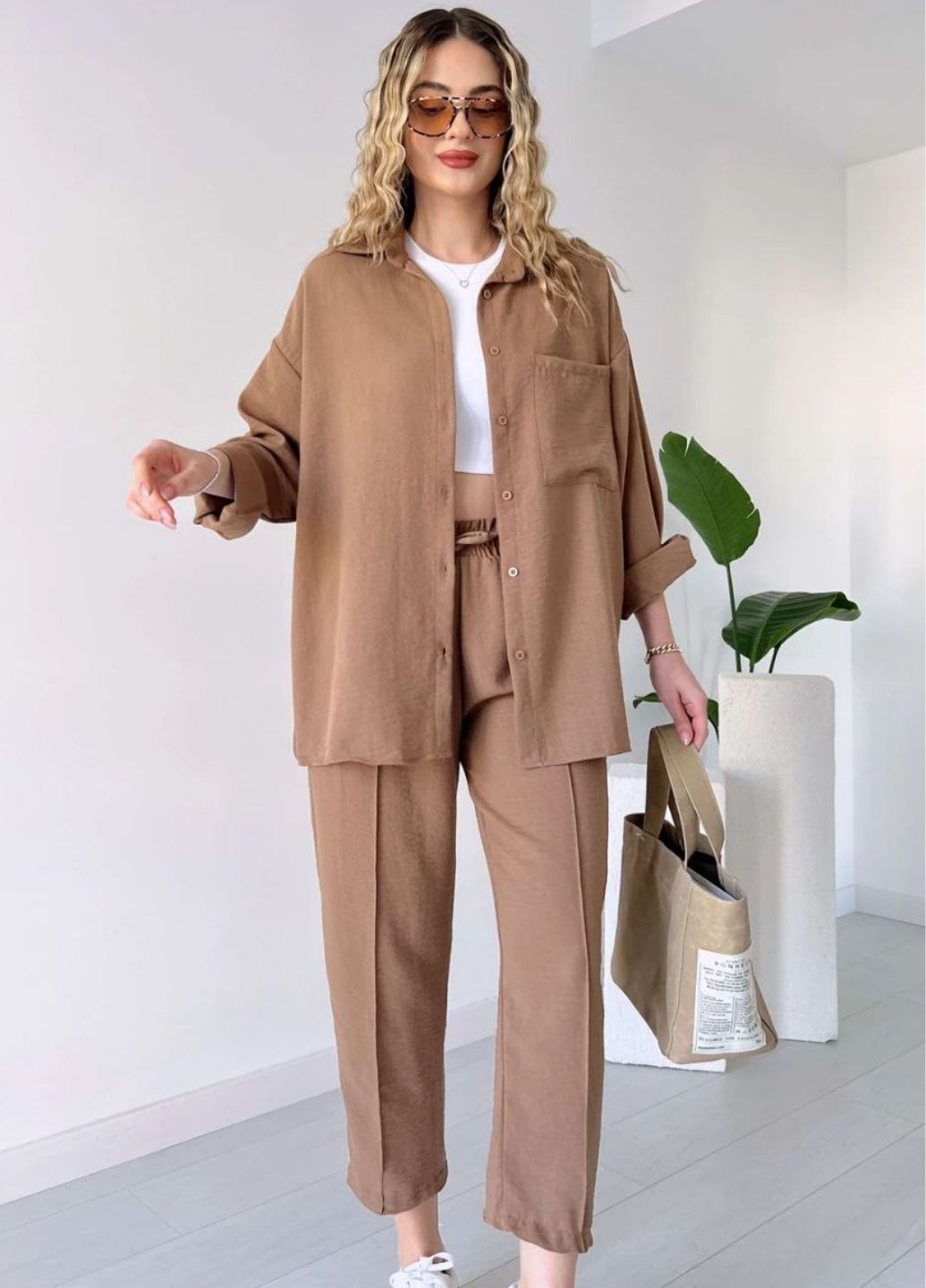 Костюм двойка: Рубашка свободного кроя и брюки Tik-Tak (325401555)