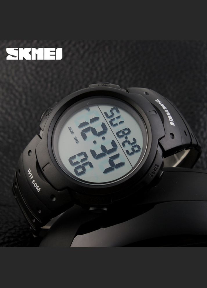 1068 All Black электронный спортивный Skmei (324088751)