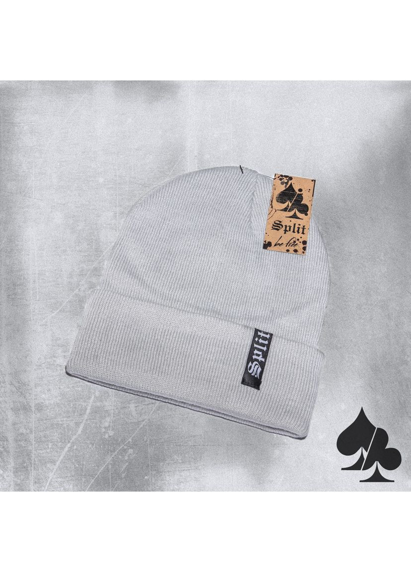 Шапка светло-серого цвета мужская No Brand (363979548)