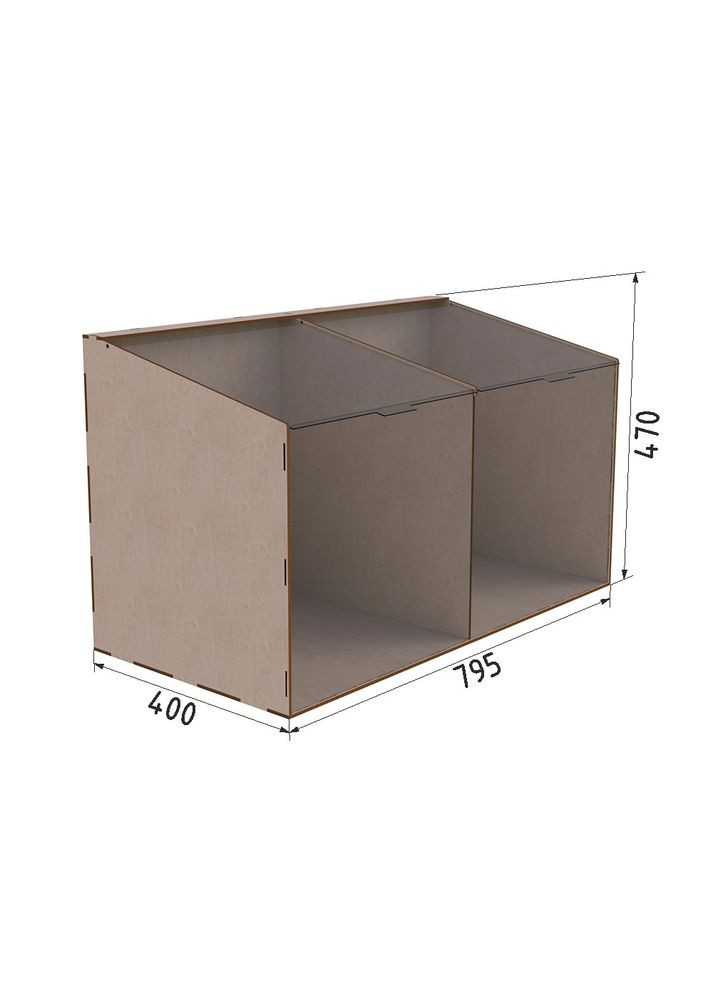 Диспенсер для конфет, снеков, орехов, крупы на 2 ячейки Ekostar (366599704)