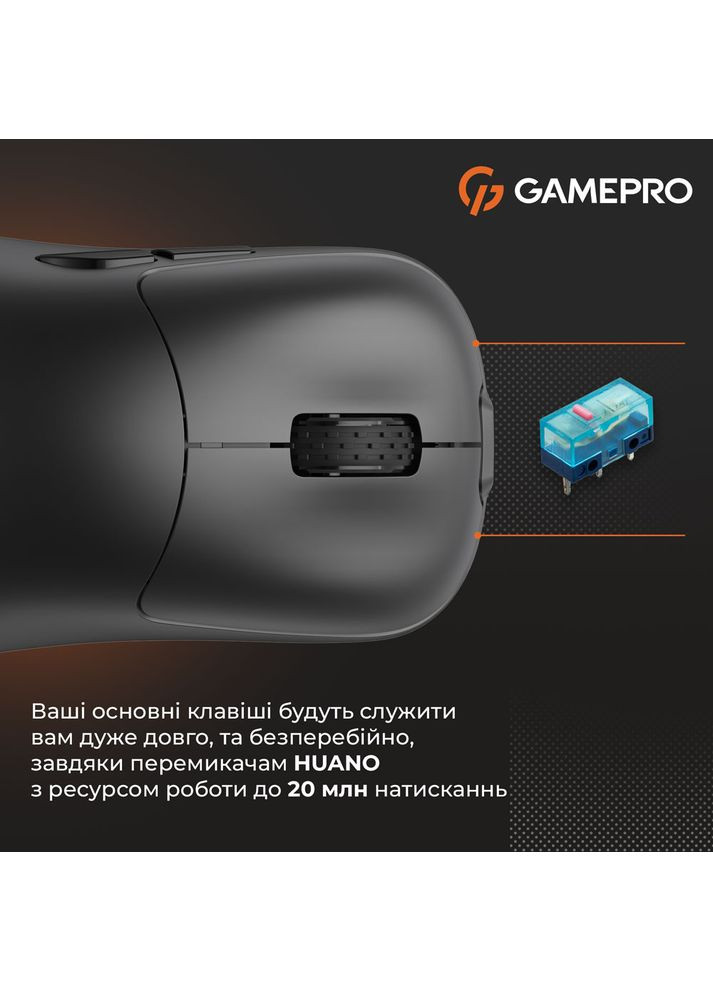 Миша GM990B 2.4G Black GAMEPRO (313931228)