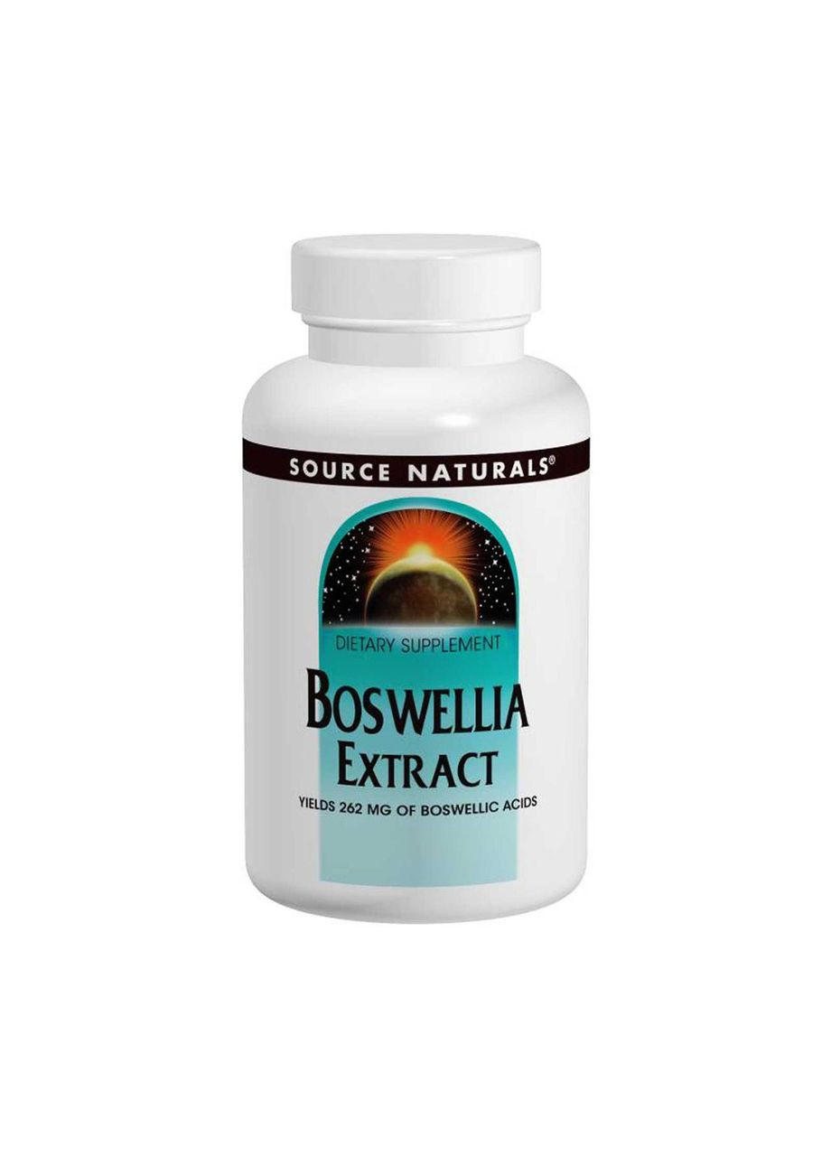 Екстракт босвелії, Boswellia Extract,, 100 таблеток Source Naturals (364312573)