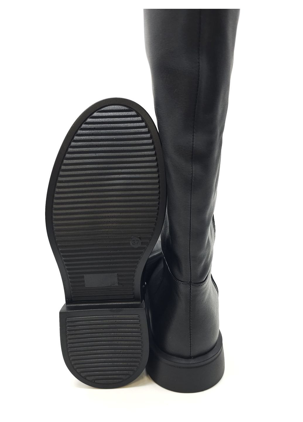 Жіночі чоботи єврозима чорні шкіряні MR-19-1 25,5 см (р) Morento (260379977)