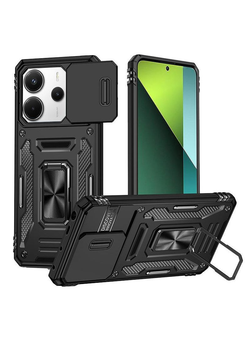 Ударопрочный чехол Square Ring c шторкой на камеру для Xiaomi Redmi Note 14 5G Epik (362961318)