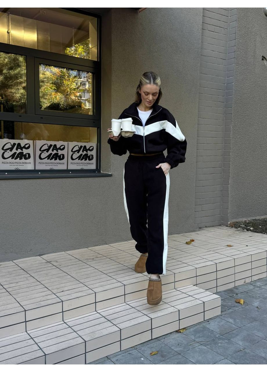 Спортивный костюм из двустороннего флиса (Турция) • стильные акцентные вставки • ЗАМЕРЫ В ОПИСАНИИ Vione (370986020)