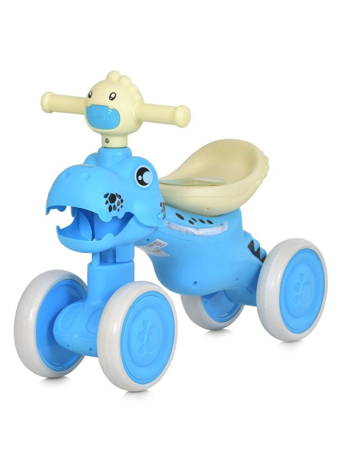 Детская каталка-толокар голубая до 25 кг для детей от 1 года с музыкальными эффектами и защитой от падения Bambi (368757352)