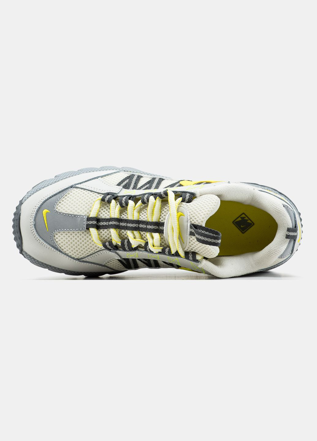 Серые демисезонные кроссовки мужские nike air humara grey yellow | найк аир хумара серые жёлтые No Brand