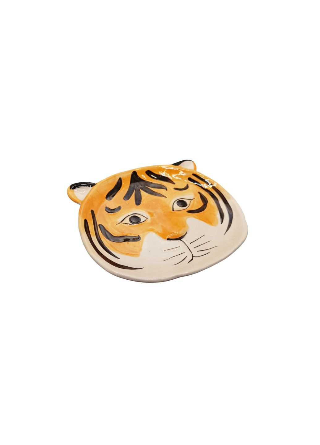 Керамическая тарелка «Тигренок» 20х17х3 см комбинированный Aldi (325700003)