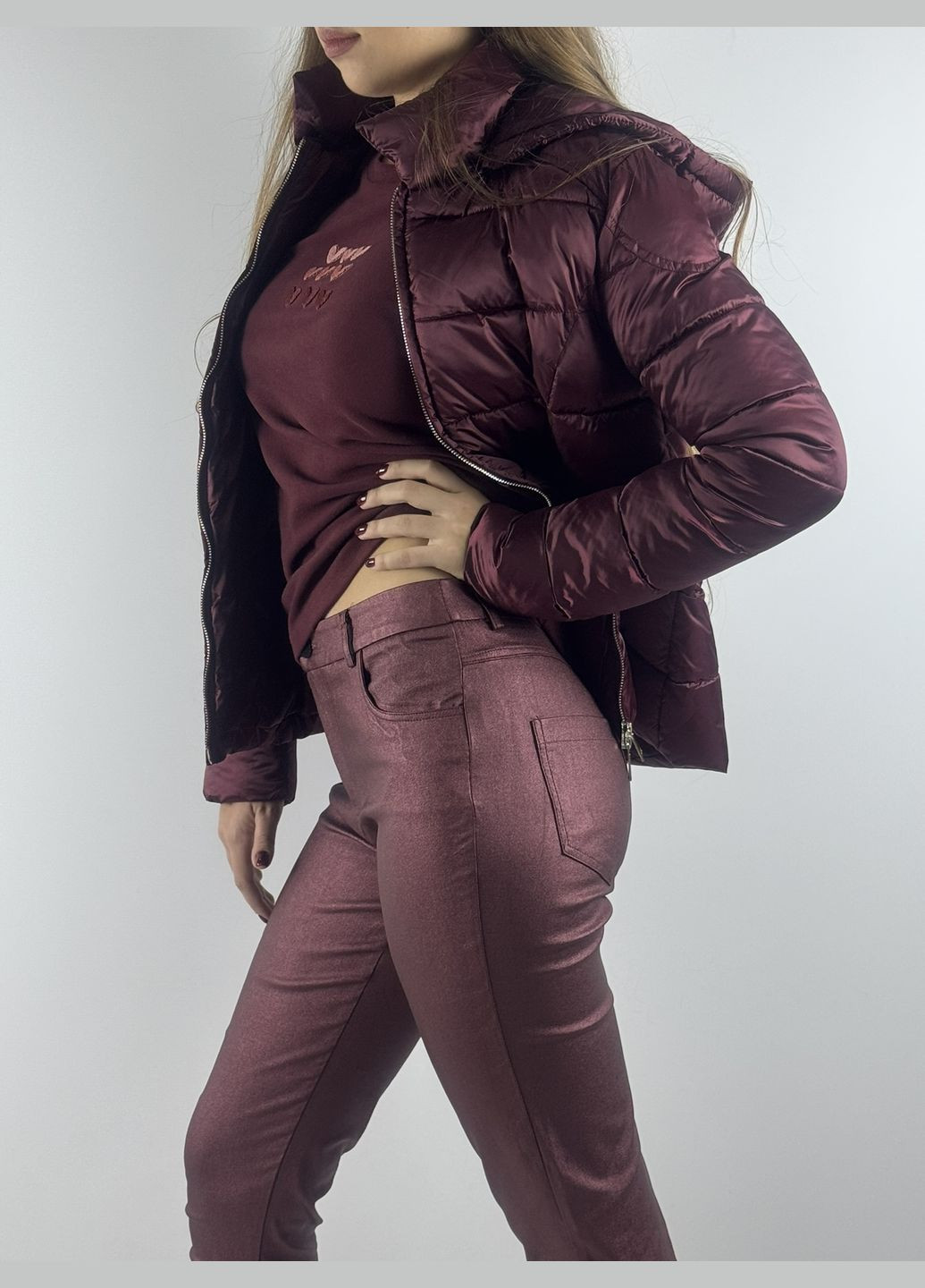 Брюки женские, цвет марсала, Бордо, пошив, типа джинс, стрейчевые, мягкие и очень удобные. Kor@Kor (314962623)