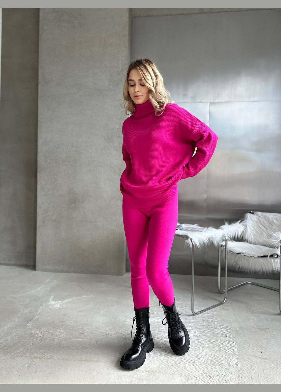 Жіночий костюм светр та лосини в рубчик FINO Mode (317369738)