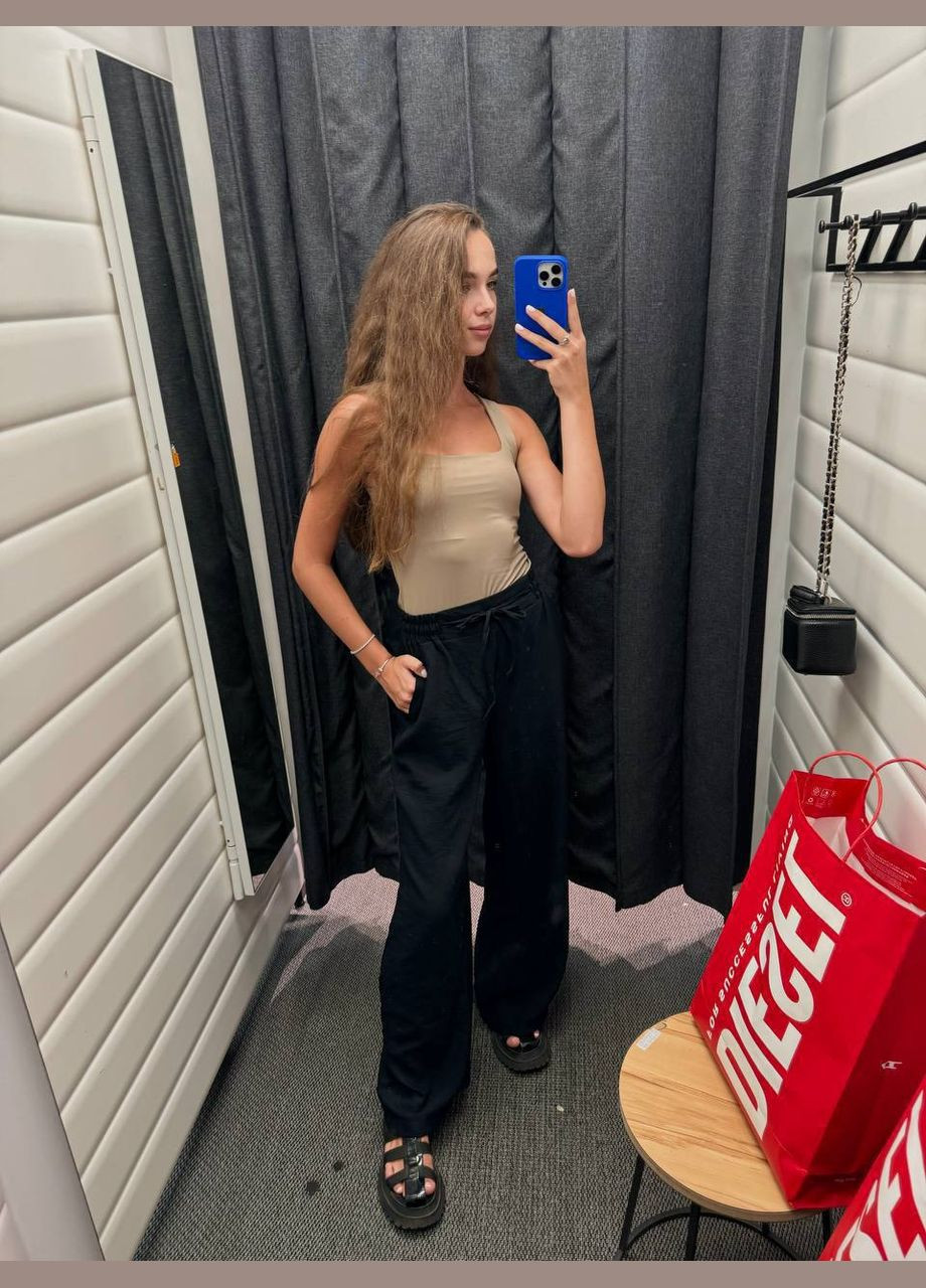 Женские широкие брюки из льна. MonCher (328432447)