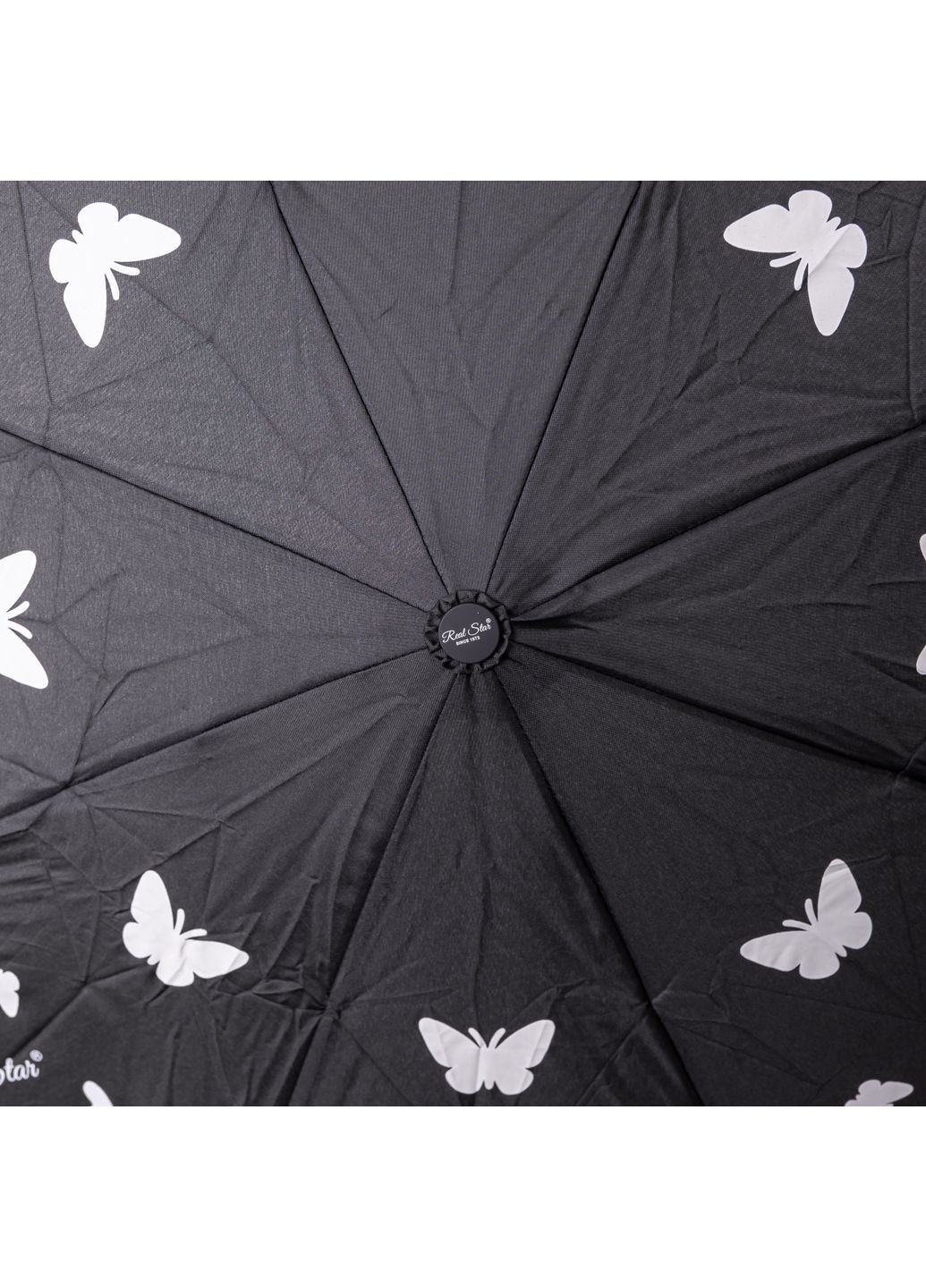 Чёрный зонт полуавтомат складной 97 см, черный yiwu hp-23-2b (364685020)