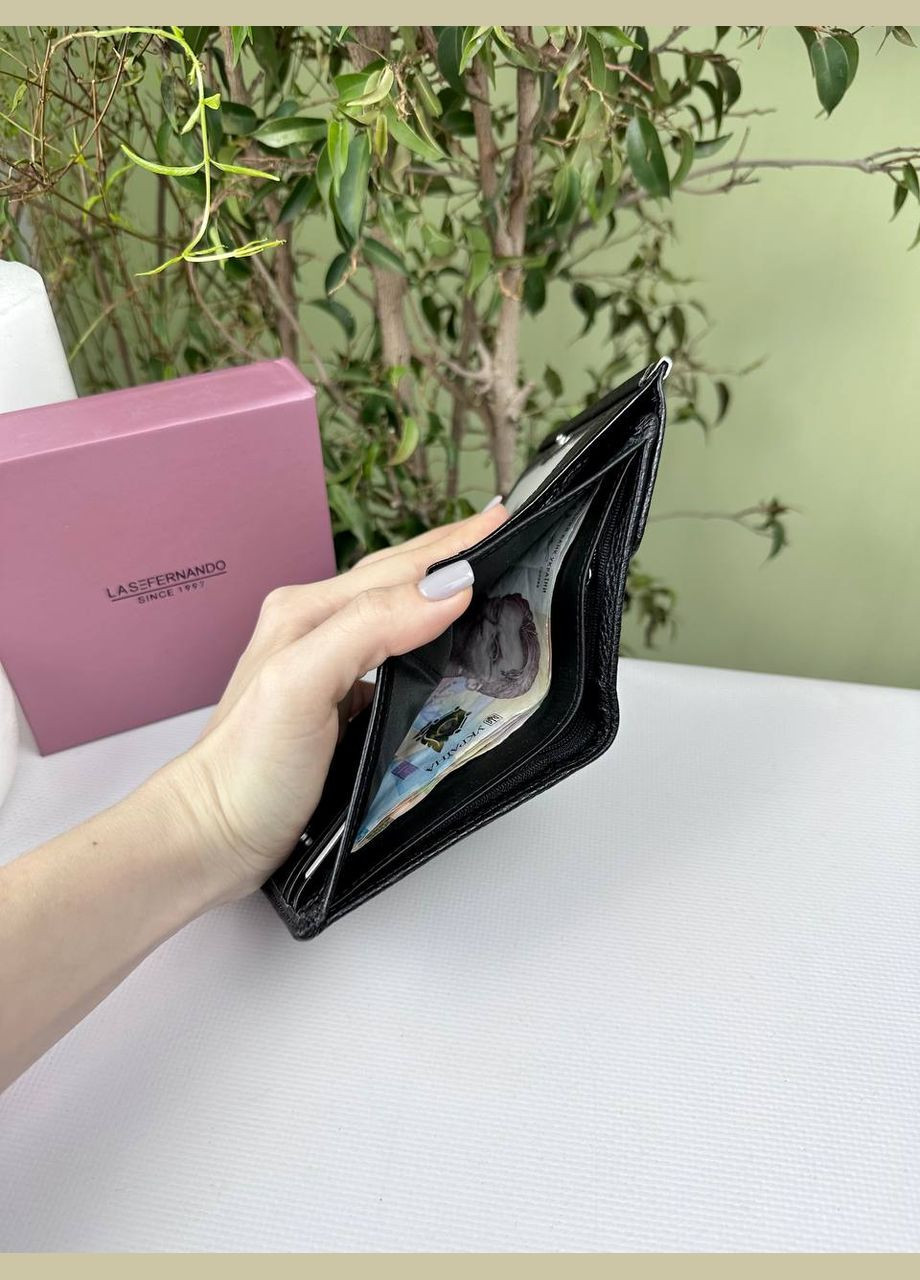 Шкіряний жіночий гаманець на кнопці невеликого розміру Fernando (279835219)