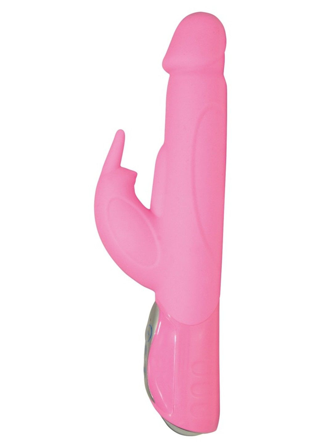 Мощный розовый вибратор-кролик с ротацией No Brand (284728948)