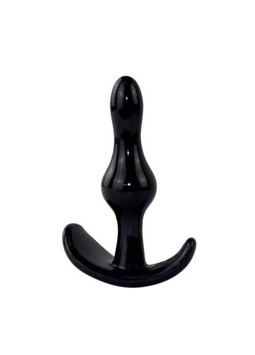 Силиконовая анальная пробка 8,3 см Черная K0144-2 No Brand (366665534)