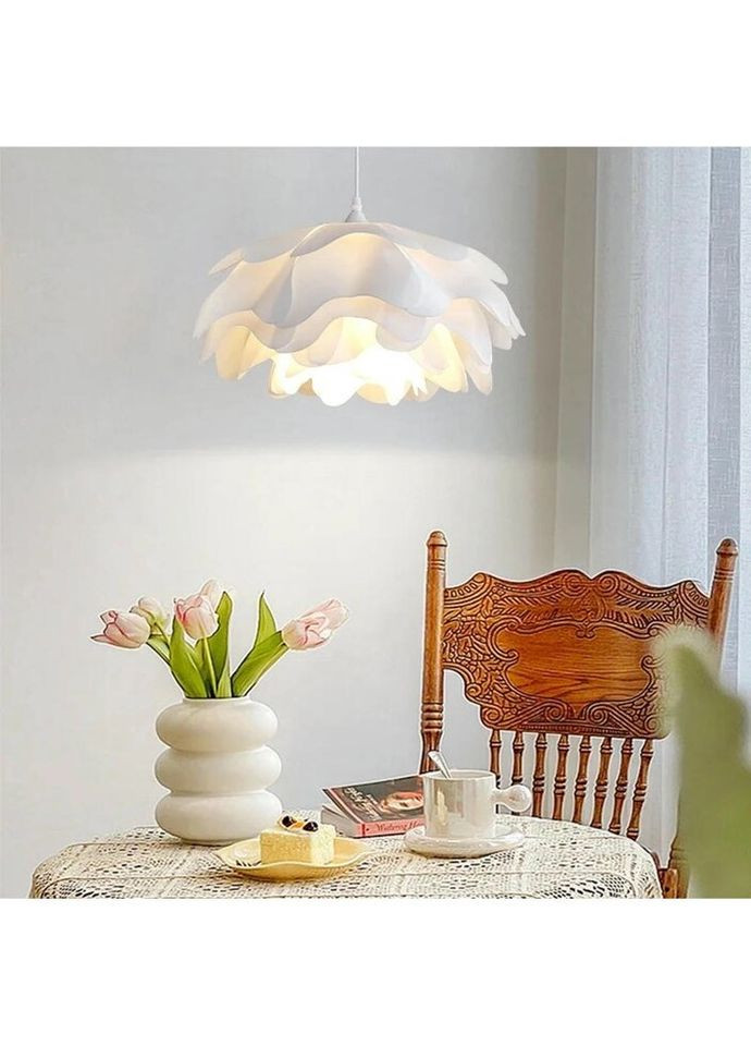 Люстра подвесная на 1 лампочку 27634 Белый 35-130х45х45 см. Sunnysky (335975120)