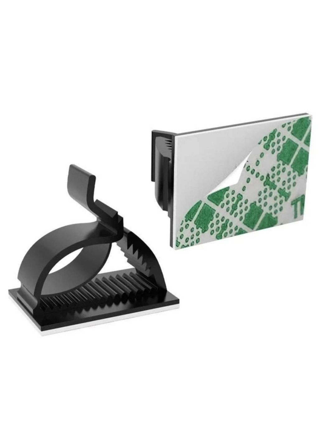 Органайзер кліпса фіксатор кабелю тримач для дроту самоклеючий 5 шт S CHOICE (317297448)