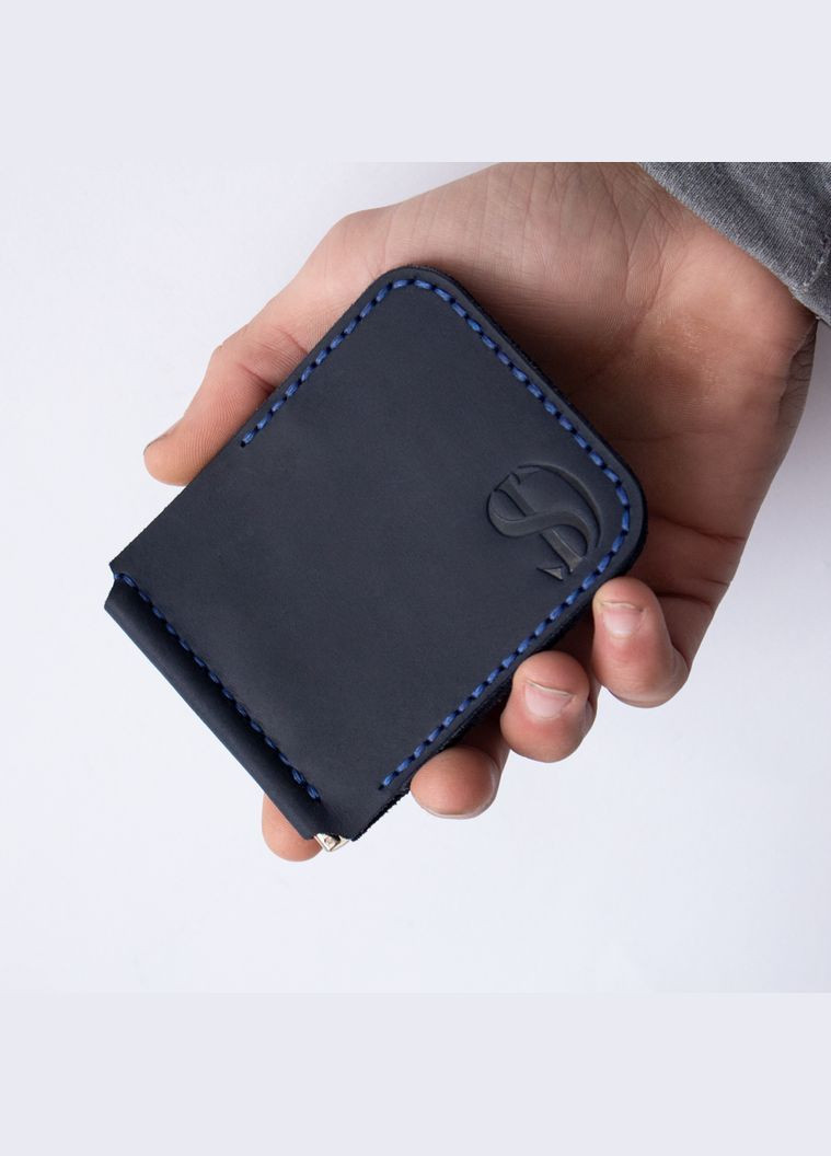 Кожаный зажим для купюр Prime синий SD Leather (267578897)