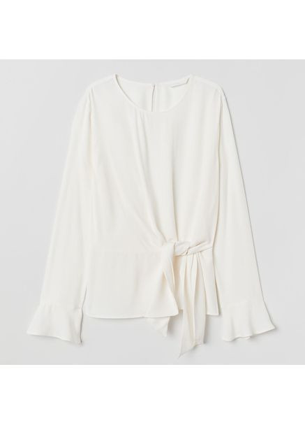 Белая блуза женская H&M