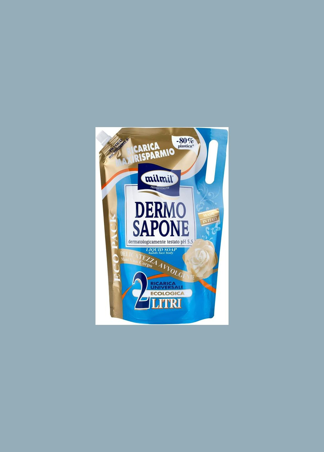 Жидкое мыло для чувствительной кожи Dermo Sapone Delicatezza Avvolgente, 2л MilMil (328905766)