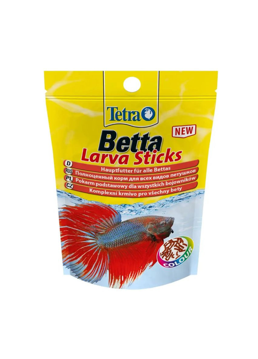 Корм для аквариумных рыб Betta Larva Sticks палочки для петушков, 5г Tetra (292258733)
