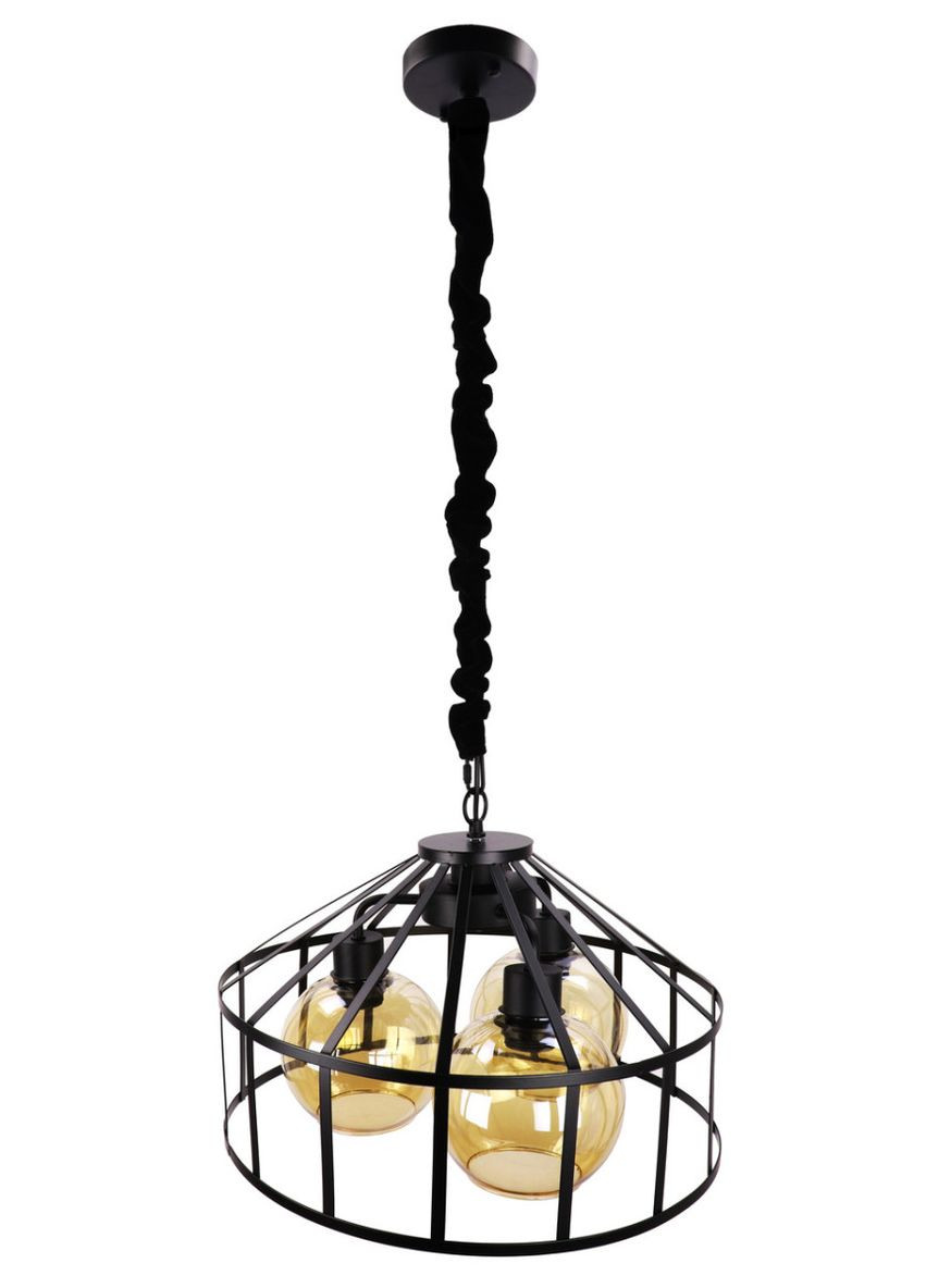 Люстра підвісна LOFT на 3 лампочки 25037 Чорний 35-95х43х43 см. Sunnysky (364496290)