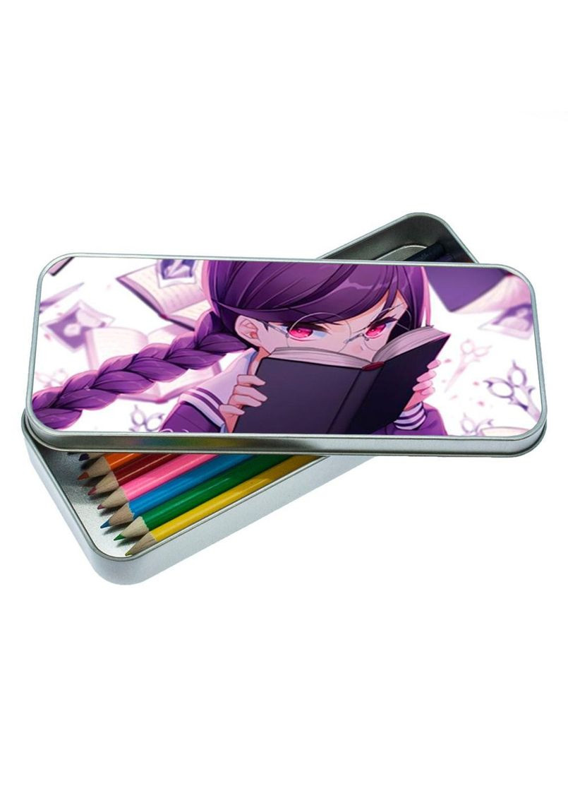 Органайзер для канцелярских принадлежностей металлический, кейс для мелочей Аниме Дангаромпа #018 7*18 см Silver No Brand (309152428)