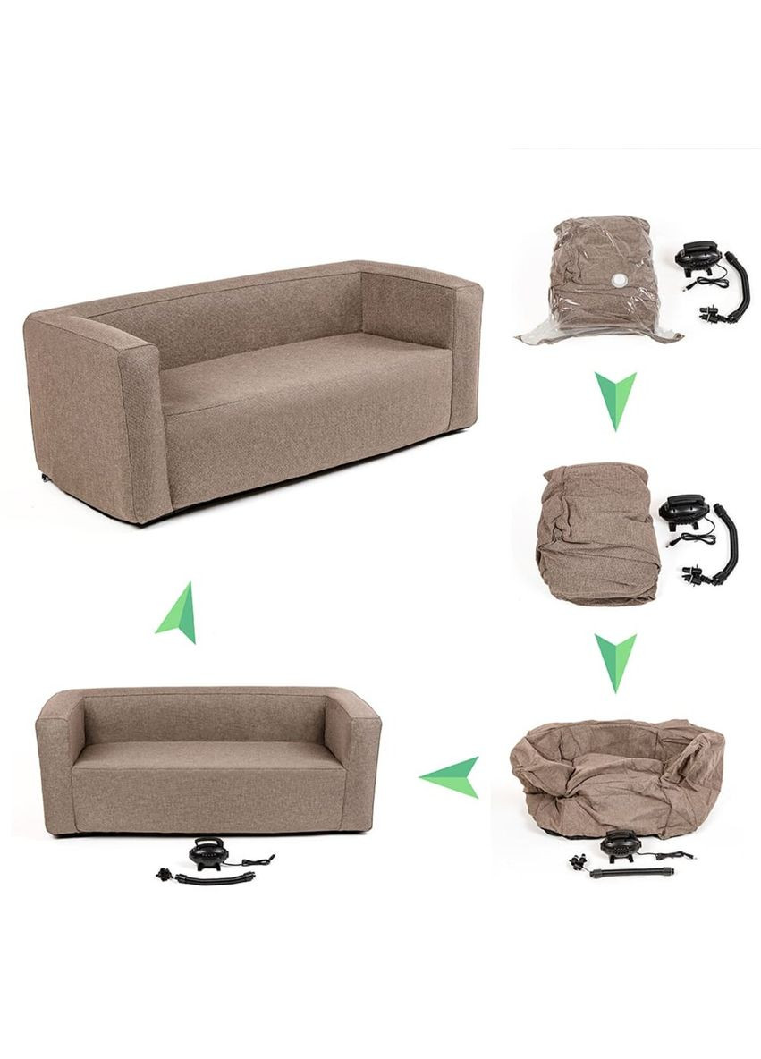 Надувний диван коричневий SW-00002294 No Brand (328633408)