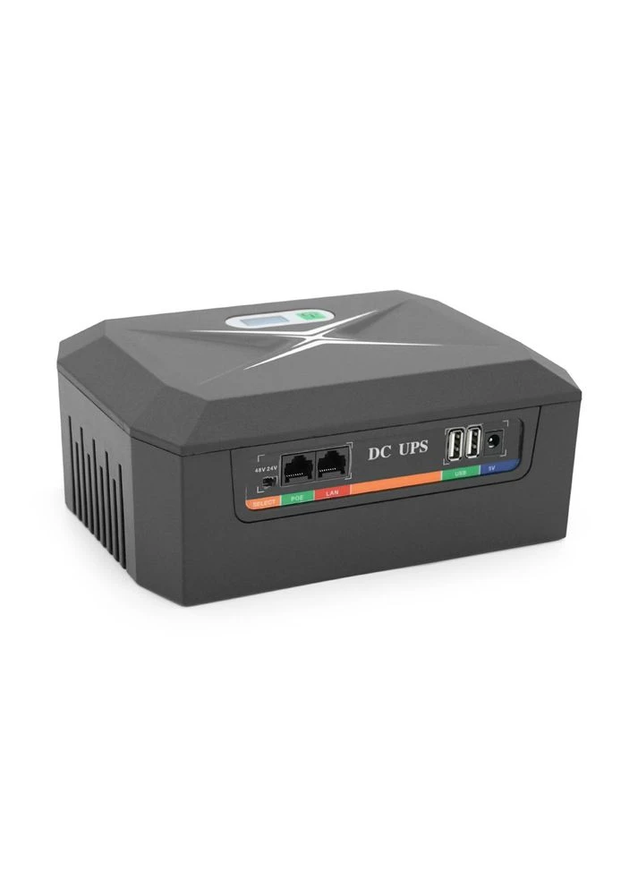 ИБП UPS-60W/32 DCP-60W-48 для роутеров/коммутаторов/PON, 9/12V*3, 48000 мAh (8*6000MAh), Black, BOX Greenwave (341306562)